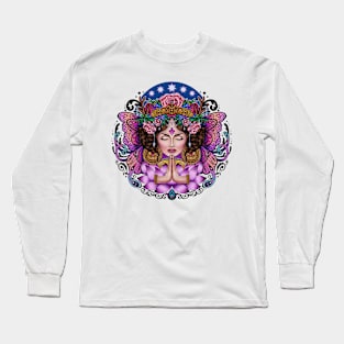 Wild Spirit Lotus Flower - Boho Goddess Long Sleeve T-Shirt